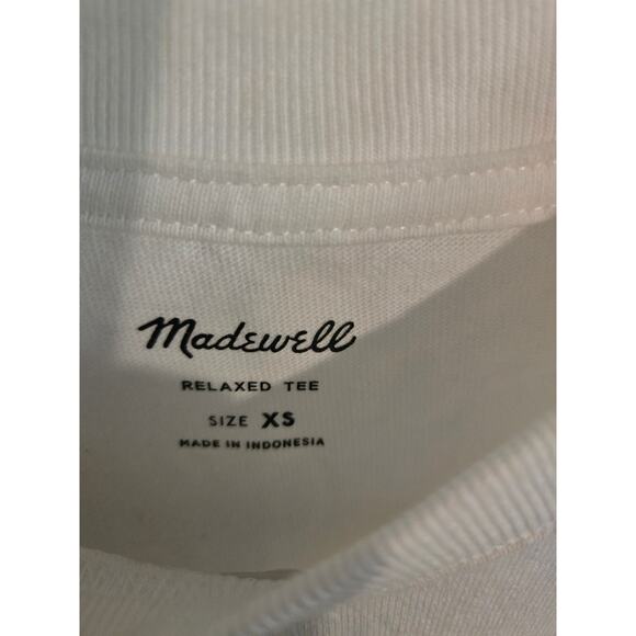 NWT Madewell Relaxed Tee white size XS mens style NM373. - Picture 4 of 5